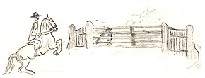 Pferd_Reiter_Zaun 2Kopie